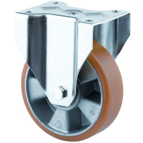 Roulette Fixe En Polyuréthane H Ht:240 Mm Force:800 Kg - Tente