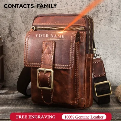 CONTACT'S FAMILY-Sac banane en cuir pour iPhone 14 Pro pochette de téléphone motif cheval pour