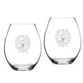 Georgetown Hoyas 2-Piece 20oz. Riedel Stemless Wine Glass Set