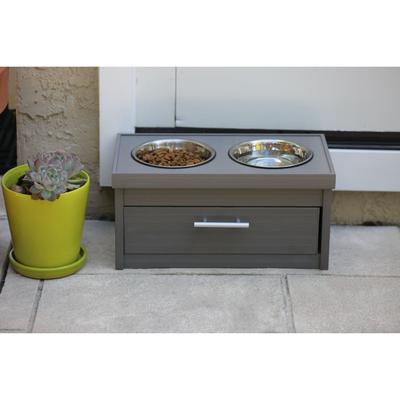 Piedmont Pet Dog Diner by New Age Pet in Gray
