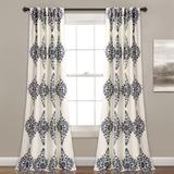 Keya Medallion Room Darkening Window Curtain Panels Cream 52X95 Set - Half Moon 16T007830