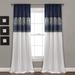 Night Sky Window Curtain Panel Single Navy/White 42X108 - Lush Decor 16T007580
