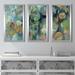 Red Barrel Studio® "Magic Lily Pond" 3 Piece Print On Acrylic Plastic/Acrylic in Blue/Green/Yellow | 33.5 H x 52.5 W x 1 D in | Wayfair