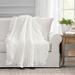 Ella Shabby Chic Ruffle Lace Throw White Single 50X60+3 - Lush Decor 21T010236