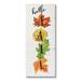 Stupell Industries Hello Fall Greeting Autumn Foliage Stacked Leaves by Carol Robinson - Textual Art Canvas in Green/Orange | Wayfair
