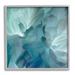 Stupell Industries Flower Petal Abstraction Cool Tone Florals by - Floater Frame Graphic Art Print Canvas in Blue | 12 H x 12 W x 1.5 D in | Wayfair