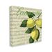 Stupell Industries Lemoncello Text Blooming Floral Lemon Branch Traditional Script by - Textual Art Canvas in Green | 30 H x 30 W x 2 D in | Wayfair