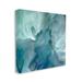 Stupell Industries Flower Petal Abstraction Cool Tone Florals by - Floater Frame Graphic Art Print Canvas in Blue | 30 H x 30 W x 1.5 D in | Wayfair