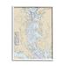 Stupell Industries Potomac River Chesapeake Bay Coastal Map Beige by Daphne Polselli - Graphic Art Canvas in Blue | 14 H x 11 W x 1.5 D in | Wayfair