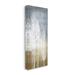 Stupell Industries Tall Tree Line Bare White Trees Over Abstract Pattern by - Graphic Art Canvas in Brown/Green | 30 H x 13 W x 2 D in | Wayfair