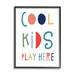 Stupell Industries Cool Play Here Sign Playful Block by Natalie Carpentieri - Textual Art Canvas | 30 H x 24 W x 1.5 D in | Wayfair ai-304_fr_24x30