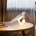 Loon Peak® Raven Table Lamp LED Novelty Lamps Crow Bird Art Decor Light Bedroom Desk Lamp (2023 US Plug) in White | 11.8 H x 5 W x 3 D in | Wayfair