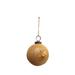 The Holiday Aisle® Seed Beads & Sunburst Ball Ornament Glass in Gray/Yellow | 2.75 H x 2.75 W x 2.75 D in | Wayfair