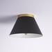 Etta Avenue™ Gareth 2 - Light 13.75" Flush Mount Metal in Yellow/Black | 8.25 H x 13.75 W x 13.75 D in | Wayfair 79363025F41C4E15930A3A9A887D224C