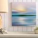 Highland Dunes Foster 'Early Morning Zuma Beach' Acrylic Painting Print on Wrapped Canvas in Blue/Yellow | 28 H x 28 W x 1.5 D in | Wayfair