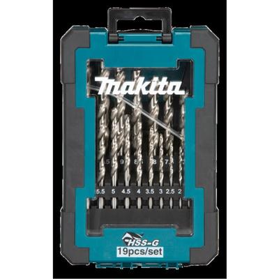 19-tlg. hss-g Bohrerset hss-g • Metall • 19 teilig • 1 - 10 mm - Makita Image
