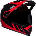 Bell MX-9 Adventure MIPS Dash Casco Motocross, nero-rosso, dimensione S
