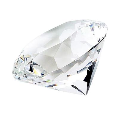 Jiallo Diamond shape paperweight - 3 x 3 x 2"