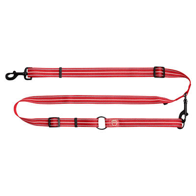 GF Pet Reflective Dog Leash, Red, 6 ft. Long, 1 in. Wide