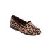 Women's The Madie Slip On Flat by Comfortview in Animal (Size 10 1/2 M)