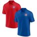 Men's Fanatics Branded Royal/Red Chicago Cubs Primary Logo Polo Combo Set