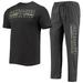 Men's Concepts Sport Heathered Charcoal/Black Vanderbilt Commodores Meter T-Shirt & Pants Sleep Set