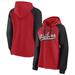 Women's Fanatics Branded Red/Black Portland Trail Blazers Record Holder Raglan Pullover Hoodie