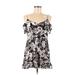 Forever 21 Casual Dress: Black Floral Dresses - Women's Size Small