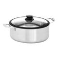 Frieling 7.5 qt. Stainless Steel Stock Pot w/ Lid Stainless Steel in Gray | 7 H x 11.5 W in | Wayfair BCSS528