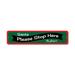 Lizton Sign Shop, Inc Santa Please Stop Here Banner Custom Aluminum Sign Metal | 4 H x 18 W x 0.04 D in | Wayfair 30-A418