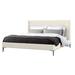 Interlude Izzy Bed Polyester in White | 49 H x 83 W x 90 D in | Wayfair 199501-1