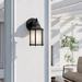 Alcott Hill® Mahtotopa 1-Light Outdoor Wall Lantern Glass in Black | 10.25 H x 5.5 W x 6.25 D in | Wayfair CC752D59F4DF4F6FAF81B5F5C1D0CB77