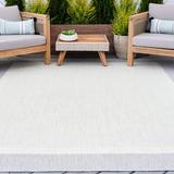 Gray 47 x 0.09 in Indoor/Outdoor Area Rug - Three Posts™ Deerwood Flatweave Indoor/Outdoor Area Rug | 47 W x 0.09 D in | Wayfair