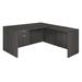 "Legacy 71"" Single Pedestal L-Desk with 35"" Return- Ash Grey - Regency LLDSP7124AG"