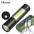 Penlight rechargeable intégrée Led batterie lampe torche pour 2000 extérieur étanche Lumens