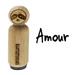 Amour Love French Fun Text Rubber Stamp for Scrapbooking Crafting Stamping - Mini 1/2 Inch