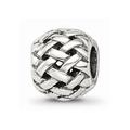 925 Sterling Silver Reflections Basketweave Bali Bead; for Adults and Teens; for Women and Men