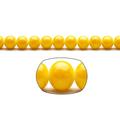 Sunshine Yellow Pearls 10mm Solid-Tone Glass Beads 2x32 Inch/174-Bead Count