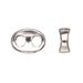 Braided Leather Positioning Silver Findings Antique Silver-Plated Cut Out Hole Patterned Oval Slider Beads