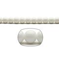 Light Grey Pearls 10mm Solid-Tone Glass Beads 2x32 Inch/ 174-Bead Count