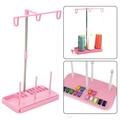 YLSHRF Thread Holder Domestic 3 Cones Embroidery Thread Holder Spool Stand Pink Sewing Machine Accessories Sewing Machine Spool Stand