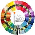 Embroidery Kit Cross Stitch Tool 100 Colors Embroidery Needles Threads Embroidery Starter kit for Beginners DIY Friendship Bracelets String Art Crafts