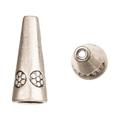 Prunus Texture Antique Silver-Plated Beads Cone 8x2mm Fits 8-10mm Beads pack of 12pcs (4-Pack Value Bundle) SAVE $3 (4-Pack Value Bundle) SAVE $3