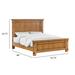 Furniture of America Sierren Country Style Solid Wood Panel Bed