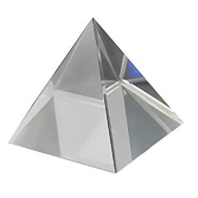 Jiallo Pyramid shape paperweight - 2.25 x 2.25 x 2.25"