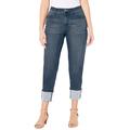 Plus Size Women's Shimmer Cuff Jean by Catherines in Naples Wash (Size 20 W)