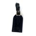 Louis Vuitton Black Leather Luggage Tag Bag Charm 7lv613