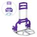 NEW SALE! Aluminium Folding Push Cart Portable Travel Shopping Trolley Luggage Purple