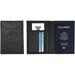 Genuine Cowhide Leather RFID-Blocking Passport Cover Case Holder & Wallet