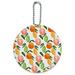Citrus Medley Lemons Limes Oranges Round Luggage ID Tag Card Suitcase Carry-On